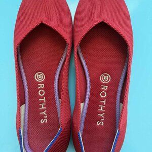 Rothy's red flats